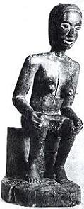 Seated Woman - example of Mbundu Arts
